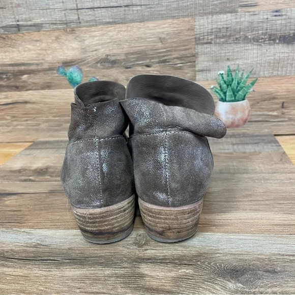 Anthropologie Seychelles Metallic Leather Ankle Booties 8 - Picture 3 of 8